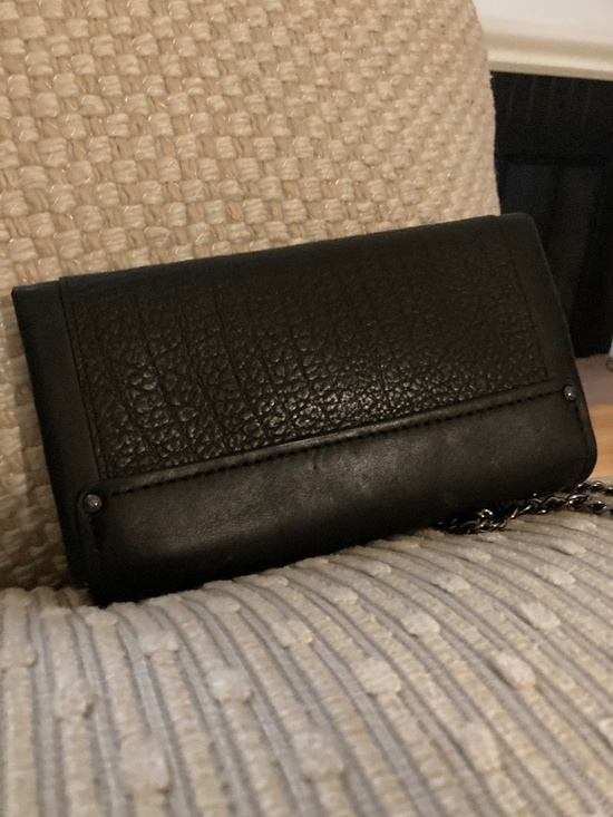 🖤 Coach black leather crossbody wallet (style 54089) - Picture 3 of 8